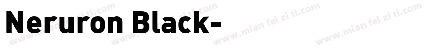 Neruron Black字体转换